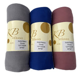 Solid Fleece Throw Blanket