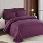 Soft Pink Microfiber Quilted Bedspread Set | Lightweight All-Season Bedding with 1 Bedspread, 2 Pillowcases & 2 Shams | OEM Decorative Bedspread | Modern Bedroom Coverlet Manufacturer