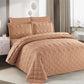 Soft Pink Microfiber Quilted Bedspread Set | Lightweight All-Season Bedding with 1 Bedspread, 2 Pillowcases & 2 Shams | OEM Decorative Bedspread | Modern Bedroom Coverlet Manufacturer