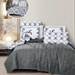Cozy Reversible Microfiber Bedspread Set | Soft Green & White Floral Bedding with 1 Bedspread, 2 Pillowcases & 2 Shams | OEM Bedding Manufacturer | Bedspread, Quilt & Comforter Factory