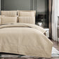 Soft Microfiber Quilted Bedspread Set in Light Gray | Lightweight All-Season Bedding with 1 Bedspread, 2 Pillowcases & 2 Shams | OEM Luxury Bedspread Set | Elegant Bedroom Design for Hotels