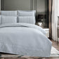 Soft Microfiber Quilted Bedspread Set in Light Gray | Lightweight All-Season Bedding with 1 Bedspread, 2 Pillowcases & 2 Shams | OEM Luxury Bedspread Set | Elegant Bedroom Design for Hotels