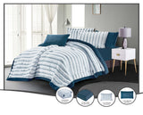 Luxury Blue Faux Fur Microfiber Comforter Set | Custom Duvet OEM Factory | Personalized Color and Material Choices